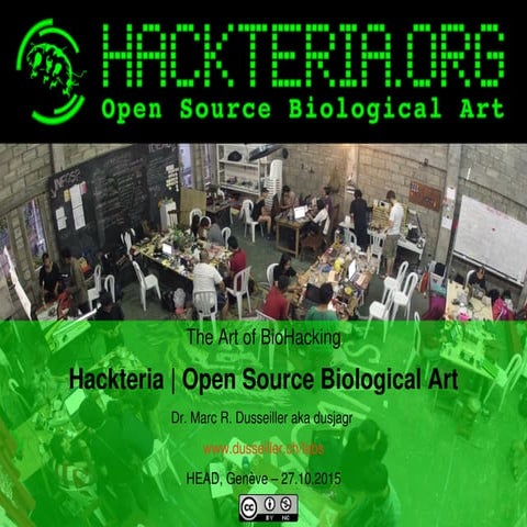 The Art of BioHacking 02 - Dusjagr head hackteria