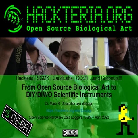 UGM 2022: Open Source Biological Art and DIY / DIWO Scientific Instruments