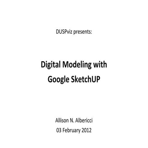 SketchUp Examples Presentation | PPT