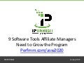 9 Software Tools Affiliate Managers Need to Grow the Program