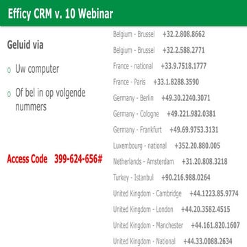 Ontdek de nieuwe functionaliteiten van Efficy CRM 10! 