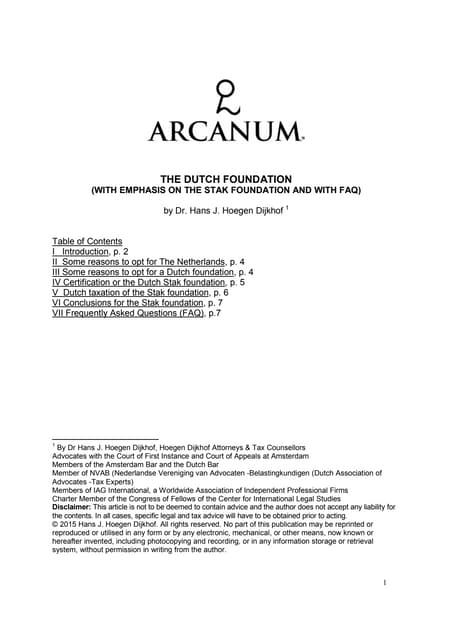 Dutch foundation article with faq 1...