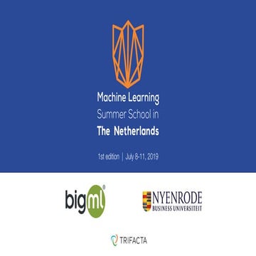 DutchMLSchool. Your first BigML Project