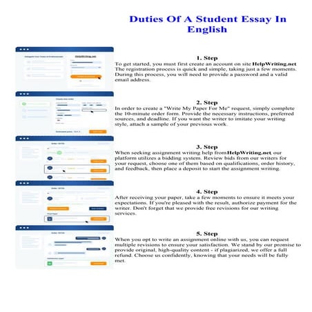Duties Of A Student Essay In English