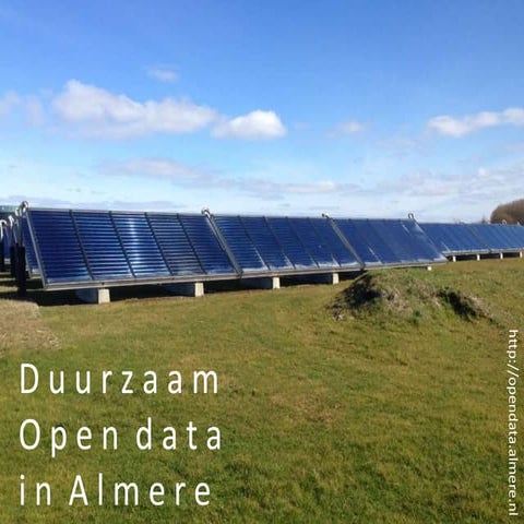 Duurzaam open data in almere