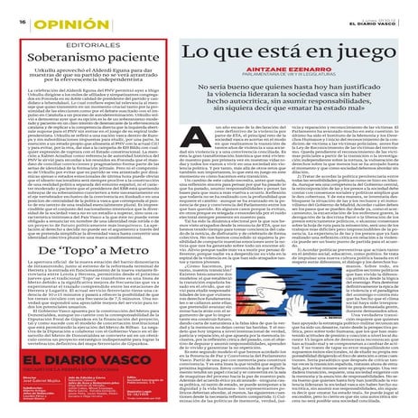 Aintzane Ezenarro: Lo que está en juego