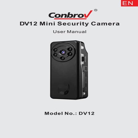 Advanced Conbrov® DV12 Spy Hidden Camera User Guide