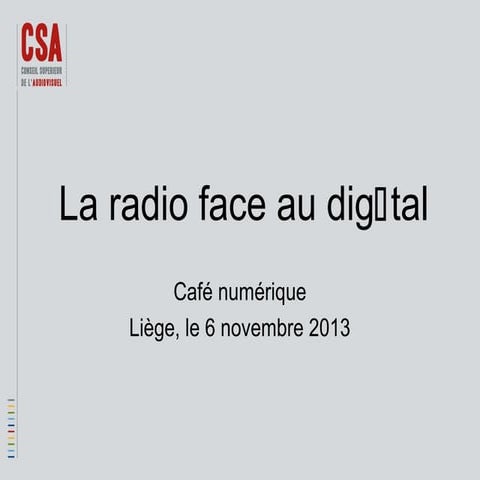 La radio face au digital 