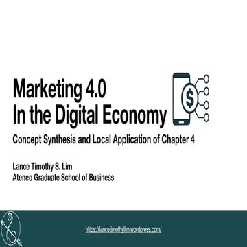 Marketing 4.0 in the Digital Economy (Chapter 4)