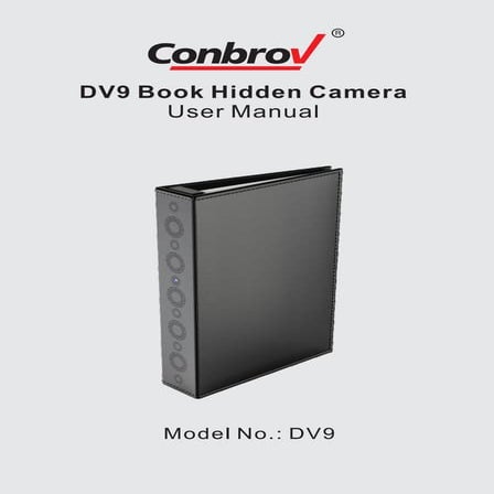 Conbrov® DV9 HD Book Camera Instruction Manual