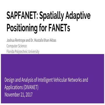 SAPFANET: Spatially Adaptive Positioning for FANETs
