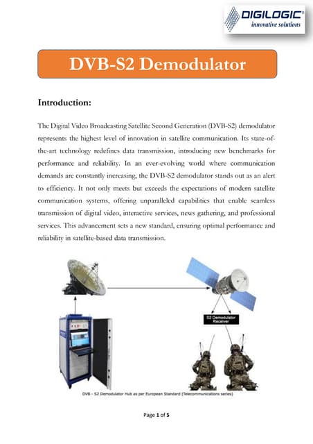 Telemetry Receiver from Digilogic Systems | PDF