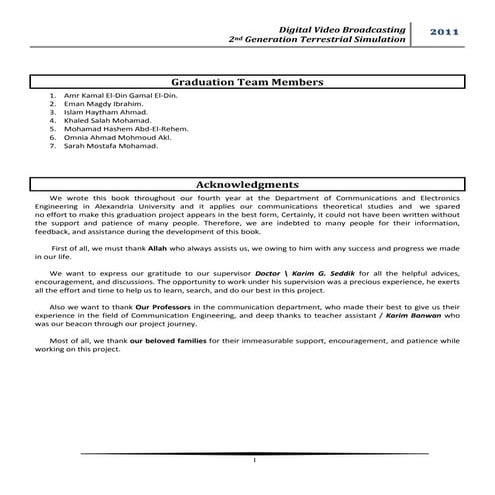 DVB-T2 graduation project book 2011