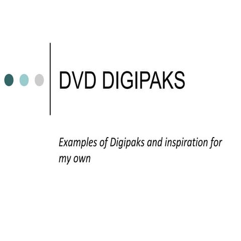 What is a digipack | PPTX