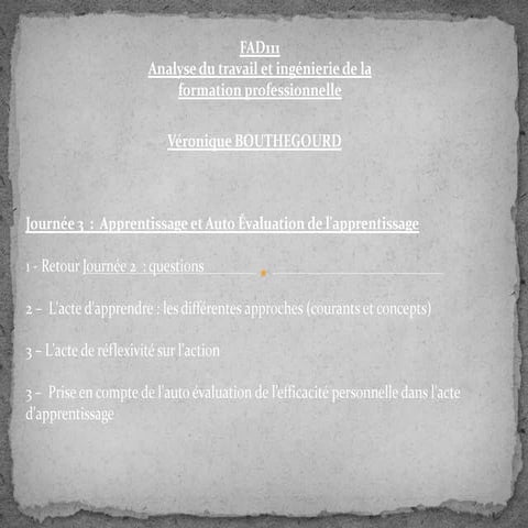 Développement des compétences et evaluations