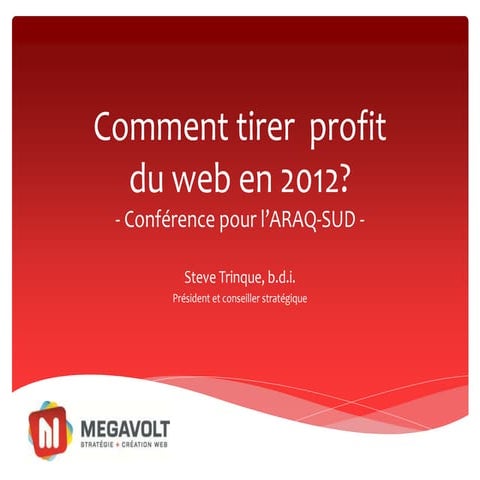 Développement d'un site web pour la promotion de pme 2012   araq-sud - 7 févr...