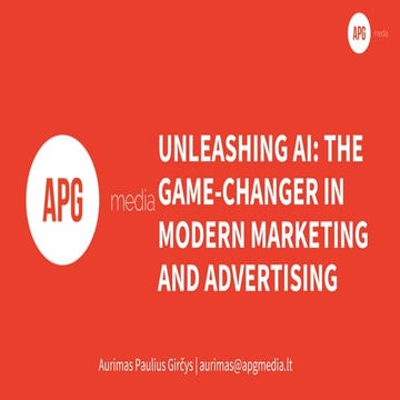 UNLEASHING AI: THE GAME-CHANGER IN MODERN MARKETING AND ADVERTISING
