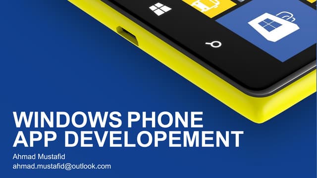 Nokia DvLup - Presentasi dari Ahmad Mustafid 