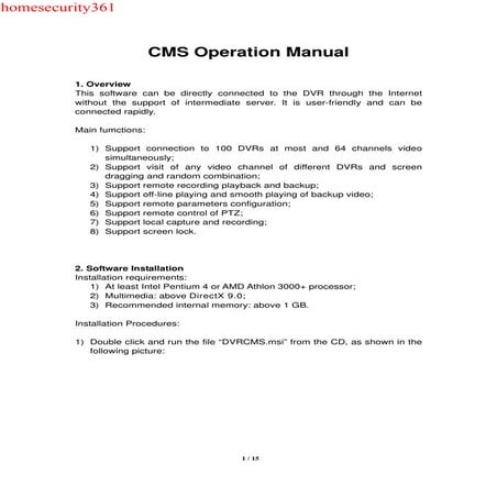 DvrCms manual