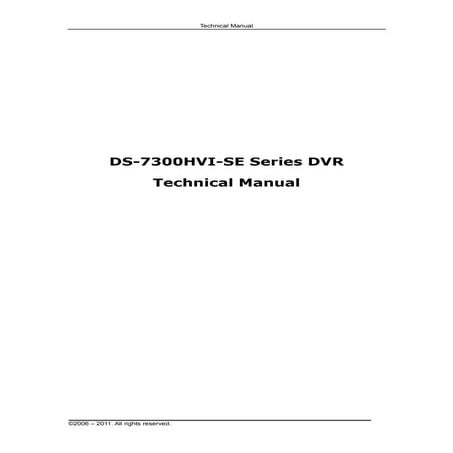 Dvr ds 7300 hvi-se-new