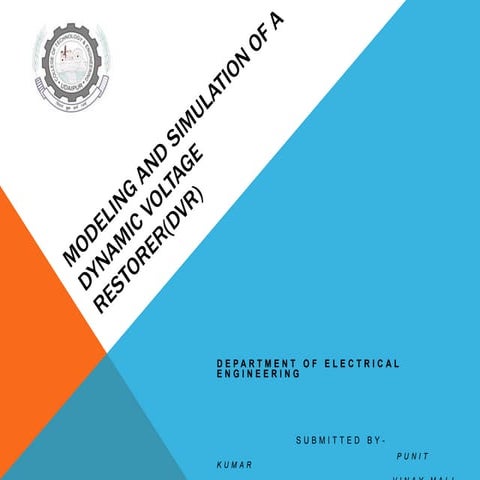 modeling and simulation of a dynamic voltage restorer