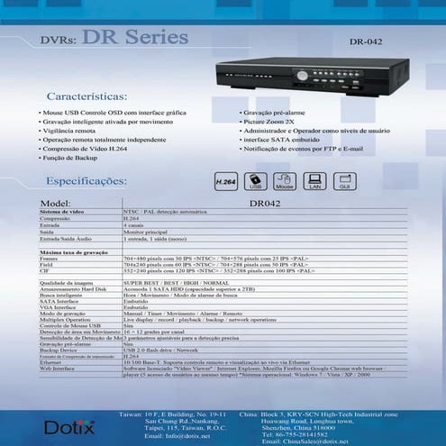 DVR Stand Alone DR-042 Dotix