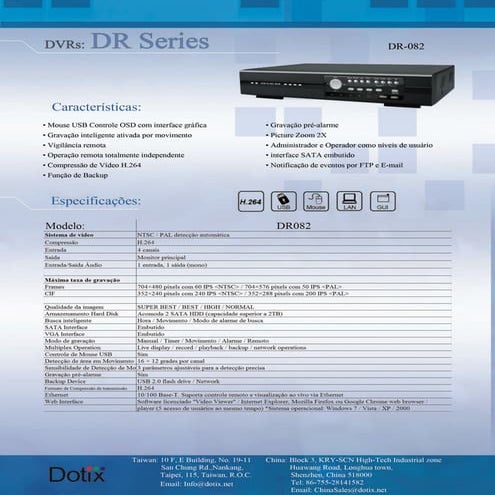 DVR Stand Alone DR-082 Dotix
