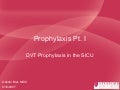 dvt prophylaxis