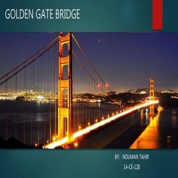 Golden gate bridge construction