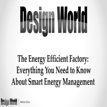 The Energy Efficient Factory: Everything You Need to Know About Smart Energy ...