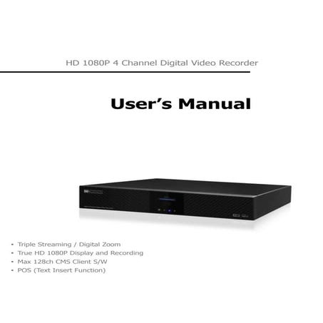 Digital Watchdog DW-VFHD46T User Manual