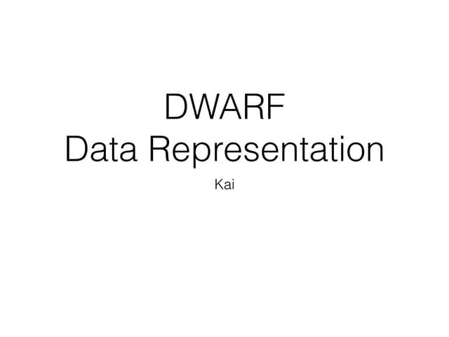 DWARF Data Representation