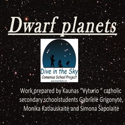 Dwarf planets