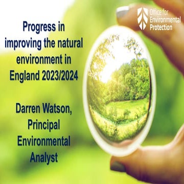 11:45 OEP Environmental Improvement Plan Progress Report 2023/2024 - Darren W...