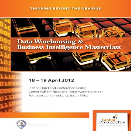 Data Warehousing and Business Intelligence 2012