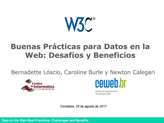 Buenas Prácticas para Datos en la Web y el Caso de Costa Rica