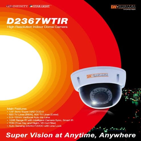 Digital Watchdog DWC-D2367WTIR Data Sheet