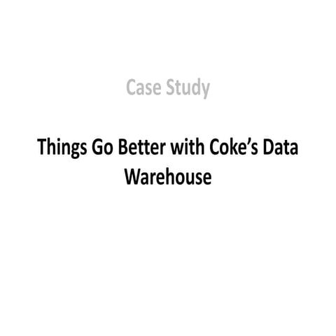Dw case study