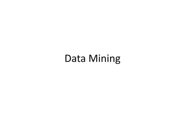 Data mining issue slide for data mining and data warehousing