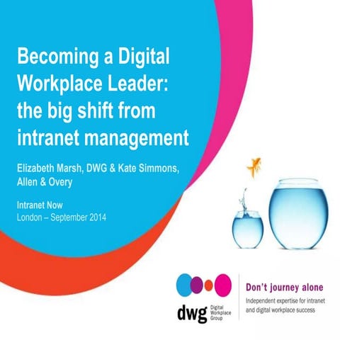 Becoming a digital workplace leader  Intranet Now sep 2014