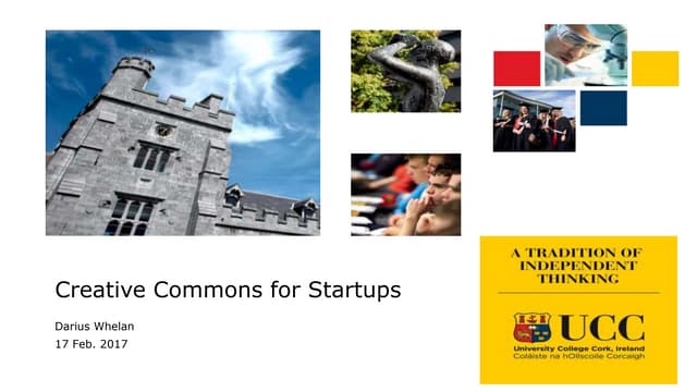 Darius Whelan - Creative Commons for Startups 