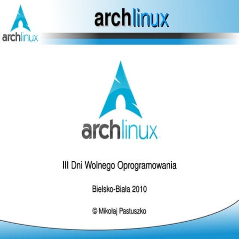 DWO 2010 - ArchLinux