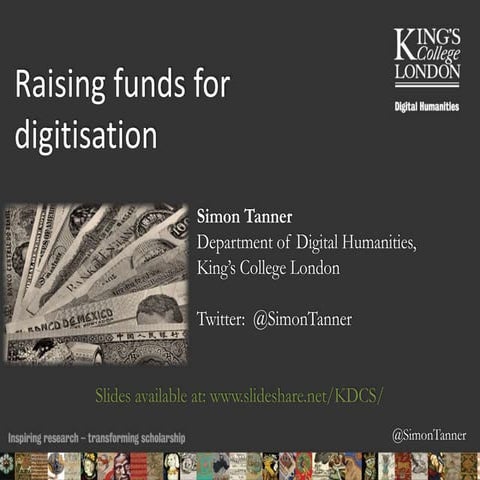 Raising Funds for Digitisation