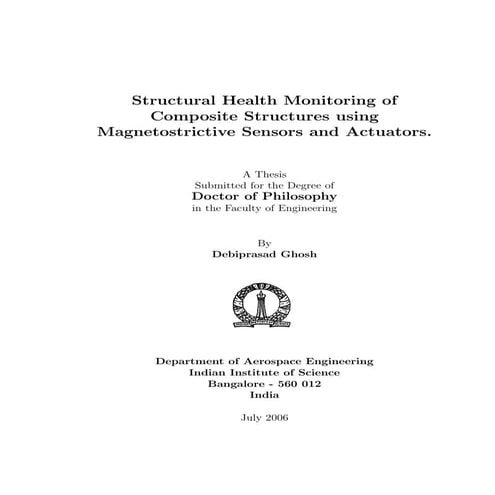 Debiprasad Ghosh Ph D Thesis