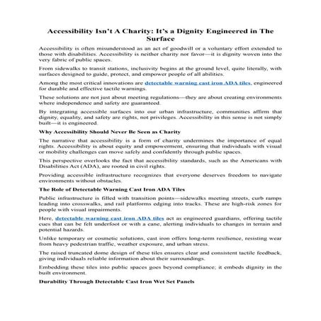 Accessibility Isn’t A Charity: It’s a Dignity Engineered in The Surface