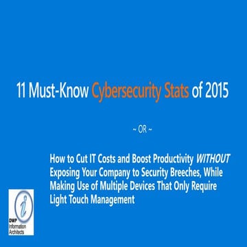 Must Know Cyber Security Stats of 2016