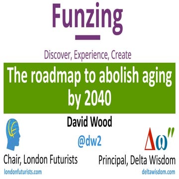 The roadmap to abolish aging by 2040