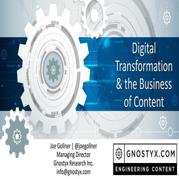 Digital Transformation and the Business of Content (May 2017)