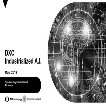 DXC Industrialized A.I. – Von der Data Story zum industrialisierten A.I. Service