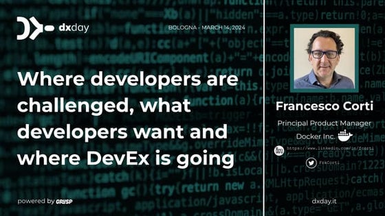 Where developers are challenged, what developers want and where DevEx is going
